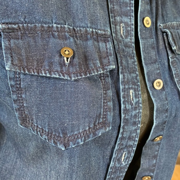 Banana Republic Blue Button Down Shirt - Picture 2 of 6